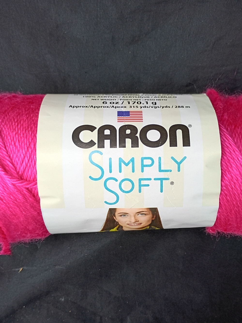 Caron Simply Soft 6 oz Yarn Skein NEW Watermelon Pink #9604